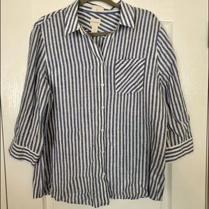 Chico’s no iron button down shirt